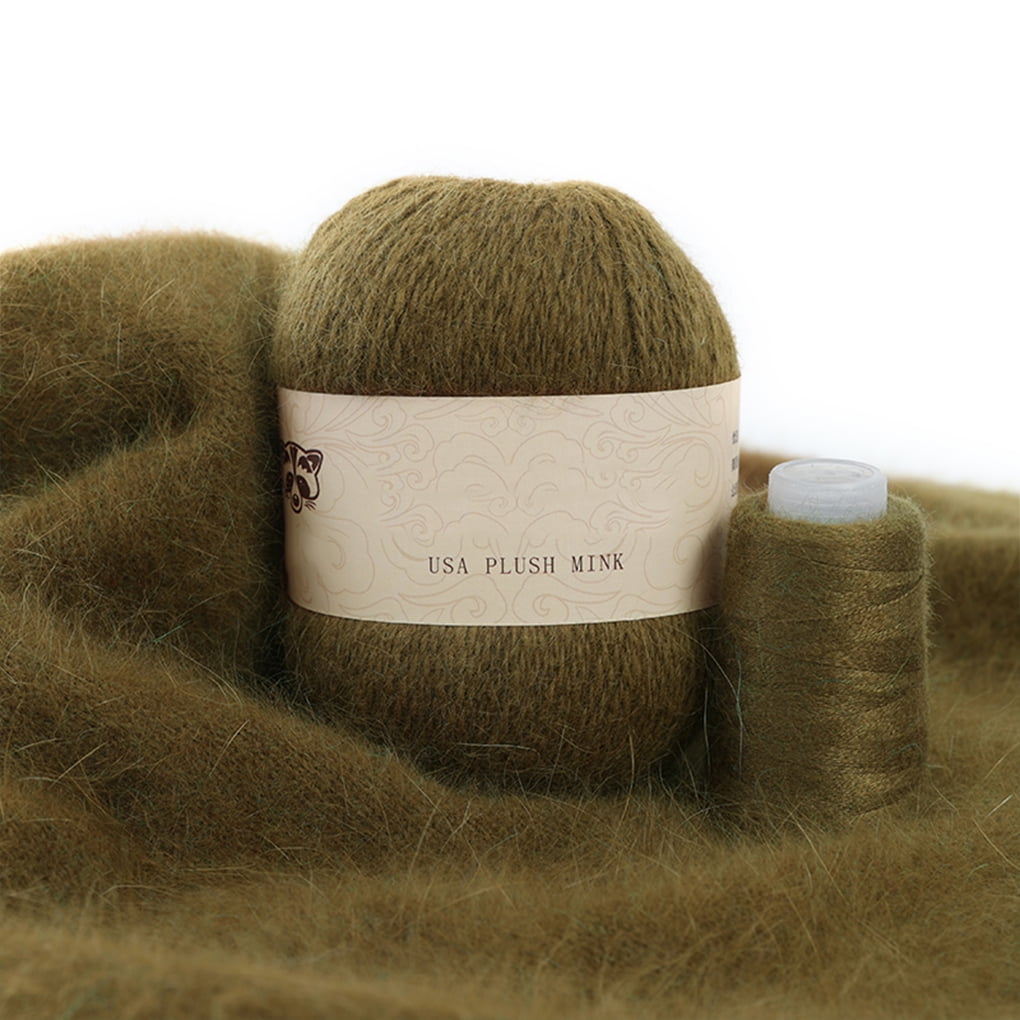 Long Plush Mink Cashmere Yarn Anti-pilling Fine Quality Hand-Knitting Thread For 