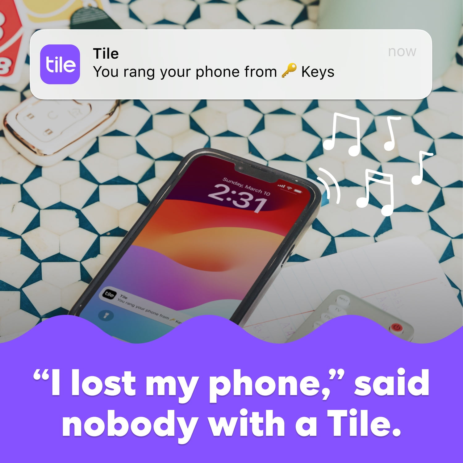 Life360 Tile Pro - Powerful Bluetooth Tracker, Key Finder and Item Locator for Keys, Bags and More. Both iOS and Android Compatible. Phone Finder. 1-Pack (Black) (New)