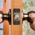thumbnail image 6 of Deadbolt Strike Plate, Adjustable Door Strike Plate with Screws for Electronic Locks Home and Rental Security Gold, 6 of 6