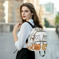 thumbnail image 6 of FORMRS Mini Backpack Purse for Women Travel Daypack Casual Shoulder Bag, Gray Cute Cat, 6 of 7