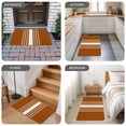thumbnail image 6 of Burnt Orange White Stripe Door Mat&nbsp;Indoor Outdoor Entrance,Non Slip Rug for Kitchen Bathroom Entryway Rug,Modern Rustic Vertical Striped Washable Doormat Floor Mat 20x31.5 Inch, 6 of 8
