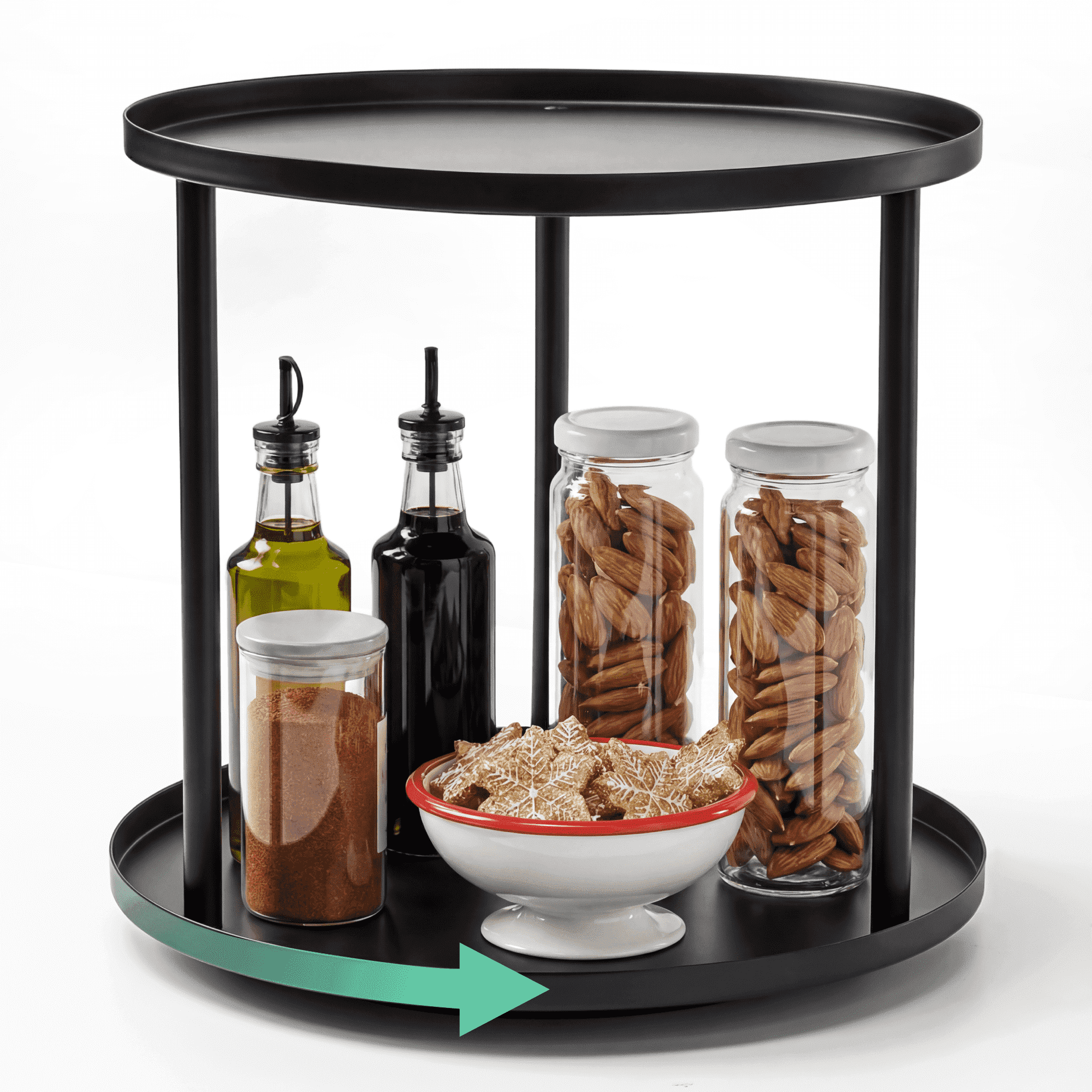 The Pioneer Woman Willow 12-Inch Revolving Food Server - Walmart.com