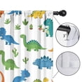 thumbnail image 4 of Blackout Kids Curtains,Colorful Dinosaurs Cacti Pattern Childrens Insulated Curtains Set Of 2,Bedroom Essentials,Toddler Room Decor 52"x84", 4 of 5