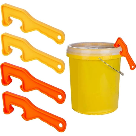Bucket Opener, 4 PCS Plastic Wrench for 5 Gallon Paint Can Lid Opening
