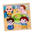 thumbnail image 4 of Rompecabezas de madera, juguete educativo para niños, rompecabezas portátil, práctico Hombres, 4 of 9