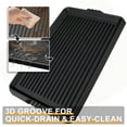thumbnail image 4 of YILOSF-Boot Tray Shoe Mat, Rubber Shoe Matt Tray Indoor/Outdoor Use, 16" x27.5" Shoe Cleaning Mat Non-Slip with Raised Edge for Entryways, Decks, and Patios (Black), 4 of 4