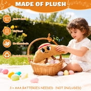 Croissant Hot Potato Game for Kids, Interactive Flip and Pass Party Game with 3 Play Modes, 50+ Funny Sounds and Sayings, Indoor and Outdoor Family Game, Birthday Gift for Boys and Girls Ages 3-8