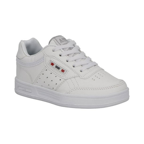 Tenis Niño HGN By. Mr Shu Sinteticos Urbanos Casuales Agujetas Comodos Ajustables blanco 25.5 HGN by MR SHU 725