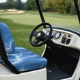 thumbnail image 3 of Garronmavis Blue Lightening Universal Golf Cart Elastic Seat Covers Smooth Surface Polyester Golf Cart Replacement Seat Cover for Outdoor Protection Interior Accessiores, 3 of 6