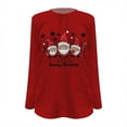 thumbnail image 5 of Zhanying Chandail Moelleux de Noël pour Femmes, Col Rond, Graphique, Tricoté, Rouge et Vert, 5 of 5