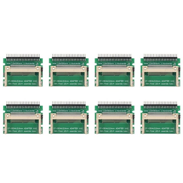 8X Carte Flash Compacte vers Adaptateur Convertisseur Ide 44Pin 2Mm Mâle 2.5 Pouces Hdd