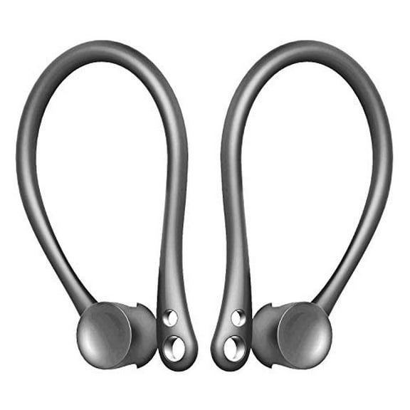 Single Pair EarHooks for AirPods, Anti-Lost Secure Earhook Holder Ear Attachment Loops for Apple AirPods 1 & 2 Earphone Earbuds Earpods (Grey)