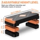 thumbnail image 5 of gYMMAgE Paso de ejercicio aeróbico Paso a paso aeróbico ajustable para ejercicio Plataforma de paso para subir 265 pasos con elevadores de altura ajustables 4A 6A 8A Mujeres Gimnasio en casa cardio Fi, 5 of 5