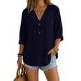 thumbnail image 2 of Collar Shirts for Women Summer Work Casual Shirt Gauze Shirt for Women Yoga Shirt Gauze Tunic Tops for Women Womens Workout Tops Gauze Shirts Casual Tops for Women Everyday Summer Wear, 2 of 9