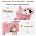 thumbnail image 2 of Merrland 65.7" Large Cat Tree Tower Condo for Cats with 2 Scratching Ramps, Hammock & Scratching Posts, Pink, 2 of 8
