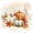 White Orange Green, variant on Erosebridal Fall Dogs Twin Quilt Set 2 Pieces,Cozy Autumn Twin Coverlet Set,Brown,1 Bedspread and 1 Pillowcase