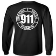 thumbnail image 5 of Fair Game 911 Operator Long Sleeve Shirt Dispatch Fire EMS Circle-Black-Small, 5 of 5