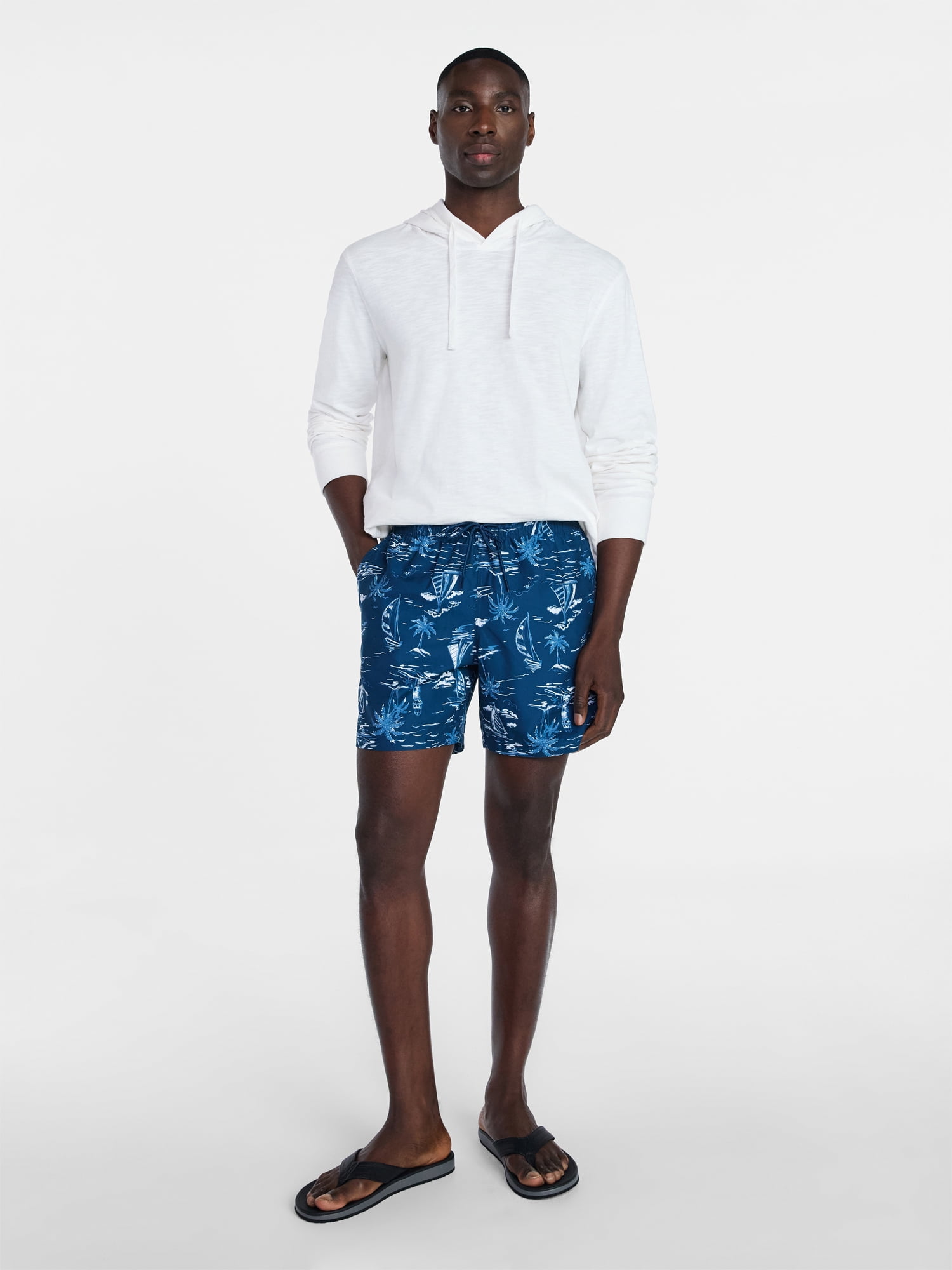 George Men's and Big Men's Swim Shorts, 6" Inseam, Sizes S-3XL