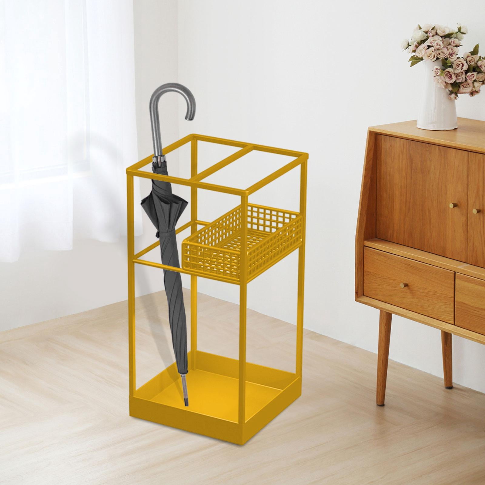 Fiocias Umbrella Stand Stable Space Saving Portable Convenient Umbrella Organizer Holder Gold