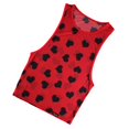 thumbnail image 4 of Chaleco de gimnasio para hombres delgados Racerback Bodybuilding Muscle Printed Tank rojo Yuyangstore Camisetas para hombre, 4 of 8