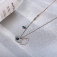 thumbnail image 5 of Titanium Steel Pendant Devil's Eye Minimalist Rose Gold Crystal Clawbone Does Not Fade, 5 of 5