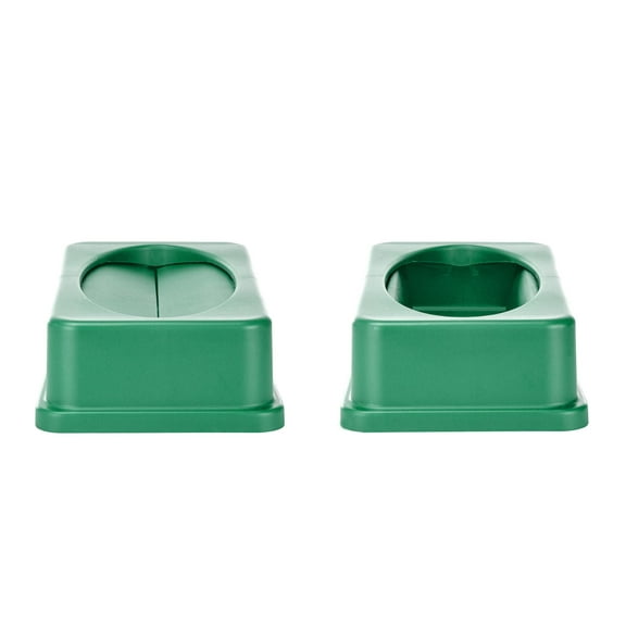 Alpine Industries 23 Gallon Slim Trash & Recycling Bin Swing Lid (Green)