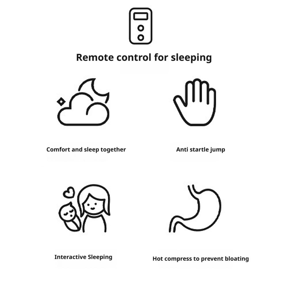 Smart Baby Soother Doll with Realistic Patting & Warmth, Calming Sleep Aid for Newborns 0-12 Months, 3-Speed Sleep Device with Remote Control