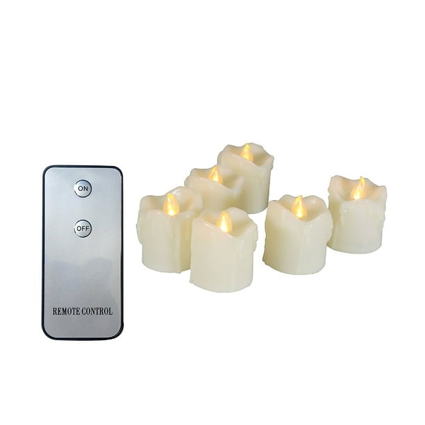 Candle Choice 6 PCS Realistic Flickering Flameless Candle, Battery