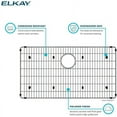 thumbnail image 2 of Elkay GOBG2118SS Dayton 18-1/4 in. x 16-1/16 in. x 1 in. Bottom Grid (Stainless Steel), 2 of 6