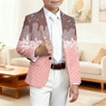 thumbnail image 2 of DHFJKG Boys Girls Blazer Party Coat Casual Ice Print Slim Fit Button Up Long Sleeve Suit Jacket For Kids 3-14 Yrars Old, 2 of 4
