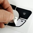 thumbnail image 5 of AC Button Repair Decal Stickers for Car Interior, Covers Worn Buttons, Made of Translucent Vinyl, 5 of 7