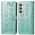thumbnail image 3 of Funda Cartera FOXDOCK para Samsung Galaxy S25FE , Flip PU con Relieve de Gatos y Perros, Tarjetero y Soporte, 3 of 6