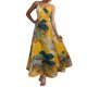thumbnail image 1 of WILLBEST Vestidos de Dama Vestido Largo con Abertura En El Muslo y Estampado Tropical para Mujer 2025 Extra Grande, 1 of 4