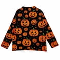 thumbnail image 5 of Stralyhd Halloween Sweaters for Women Plus Size Funny Halloween Pumpkin Knitted Sweater Open Front Long Sleeve Soft Casual Fall Sweater Tops Orange L, 5 of 8