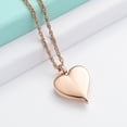 thumbnail image 3 of Cremation Heart Urn Necklace Ashes Jewelry for Women Men Keepsake Pendant Memorial Locket Ash Holder(Rose Gold), 3 of 7