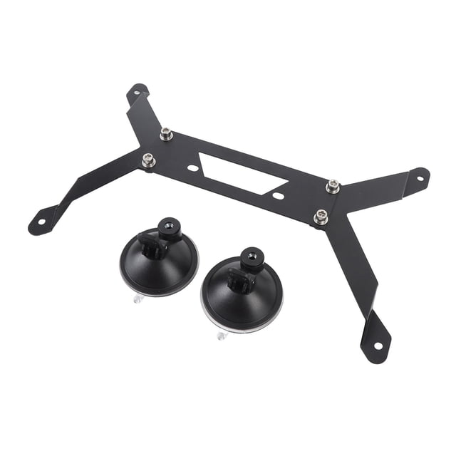 Rectangular Satellite Car Roof Mount, Small Seamless Fit Accurate Aluminum Alloy Stable Rectangular Satellite Car Mount Base with Suction Cup for Boat