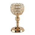 thumbnail image 1 of Candelabro de cristal para mesa de comedor, candelabro decorativo Dorado L, 1 of 6