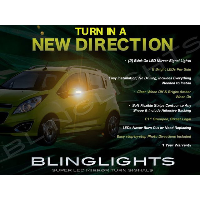 For Chevrolet Matiz LED Side Mirror Turn Signal Light Kit Lamp Signalers Blinkers M100 M150 M200 M250