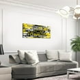 thumbnail image 3 of Hieng American Football Bathroom Wall Art for Home Decor Green Bay 3 Piece Canvas Wall Art for Living Room Gifts for Football Fans Football City Office Wall Decorations Artwork Posters, 3 of 6