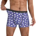 thumbnail image 3 of Men's Boxer Briefs, Daisies Flowers Purple Starry Sky Soft Comfy Mens Underwear Boxer Briefs Breathable With Widen Waist, 3 of 7