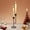 Black, variant on Vintage Iron Candlestick European Style Living Room Dining Table Decor Metal Candle Holder with Two-Candle Design Polished Finish Home Decoration