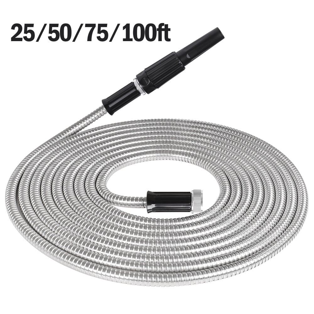 100ft/75ft/50ft/25ft 6 patterns adjustable Stainless Steel Metal Garden