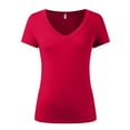 thumbnail image 4 of QHWAUAKFBN T Shirts For Women Trendy Loose Fit Summer Big Size Tshirts Top, 4 of 5