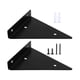 thumbnail image 1 of Soporte de estante de hierro resistente, moderno, triangular, invisible. Negro B, 1 of 9