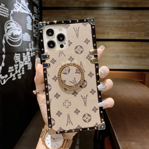 Funda de cuero de lujo para iPhone 14, 13 Pro Max, 11, 12, iPhone13, iPhone14, iPhone XR, X, XS, 6 s, 8, 7 Plus, carcasa trasera Original para mujer Fivean unisex