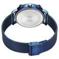 thumbnail image 3 of MINIFOCUS Men's Wrist Watches Luxury Men's Quartz Watch 30m Waterproof Blue Stainless Steel Mesh Strap, 3 of 6