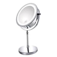 thumbnail image 1 of Max Bright Sunlight Dual Sided Vanity Mirror, Silver, 10X/1X Magnification, 1 of 8