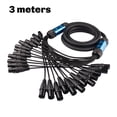 thumbnail image 2 of Cable de Extensión de Audio Profesional Multimedia de 12 Canales, XLR, de 3 Pines, Macho A Hembra, de Snake Cable, de 3 Metros, 2 of 6
