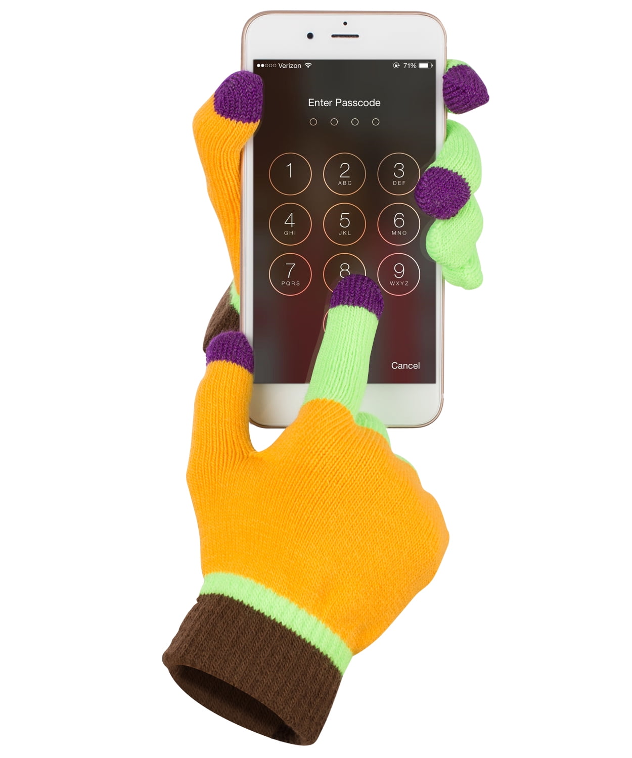 Gloves for touch screen phones