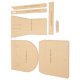 thumbnail image 5 of Plantilla para bolsa de mensajero acrílico resistente plantilla para bolsa de mensajero transparente de corte preciso práctica para bricolaje ANGGREK Otros, 5 of 8
